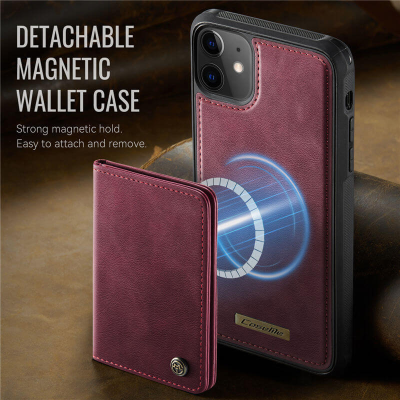 CaseMe iPhone 11 2-in-1 Detachable Magnetic Wallet Case