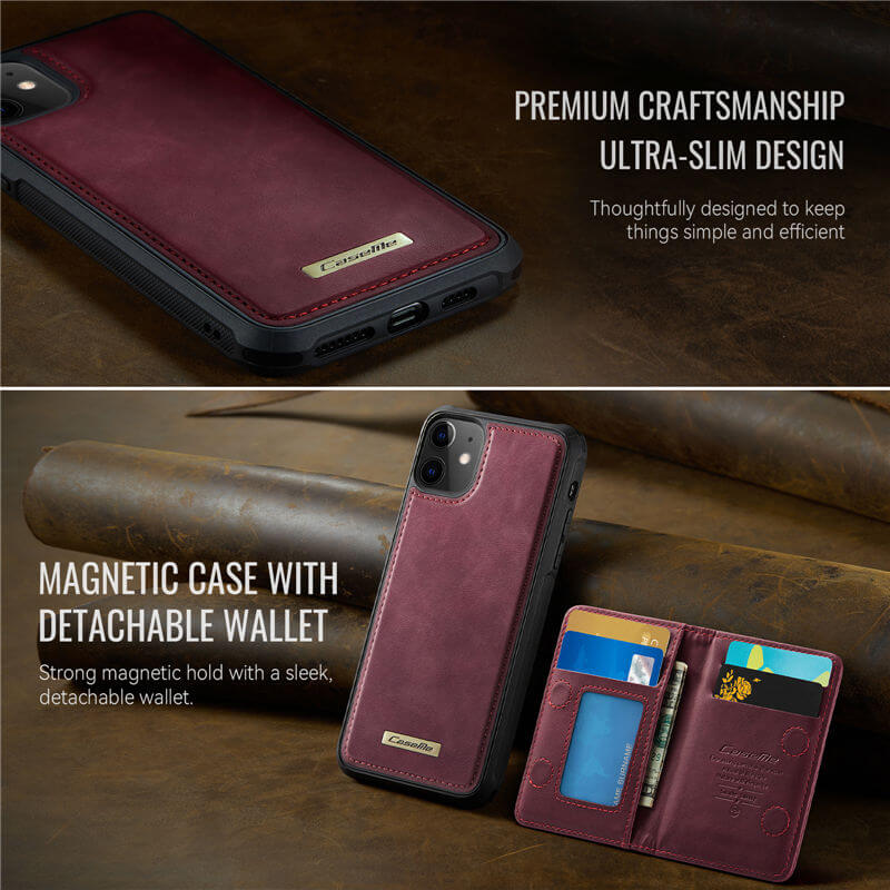 CaseMe iPhone 11 2-in-1 Detachable Magnetic Wallet Case