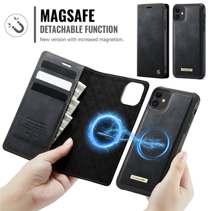 CaseMe iPhone 11 2-in-1 Magnetic Wallet Case
