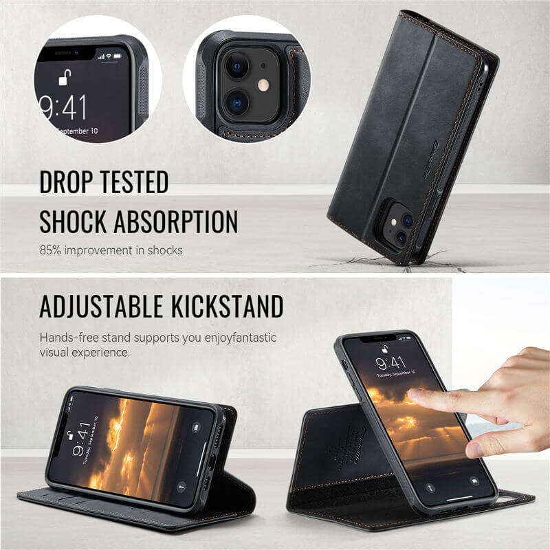 CaseMe iPhone 11 2-in-1 Magnetic Wallet Case