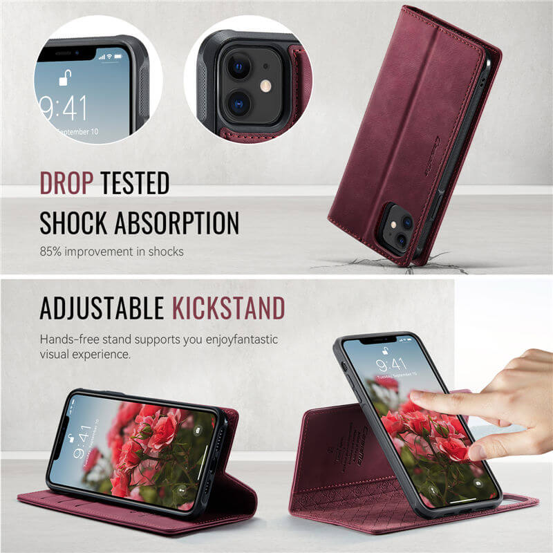 CaseMe iPhone 11 2-in-1 Magnetic Wallet Case