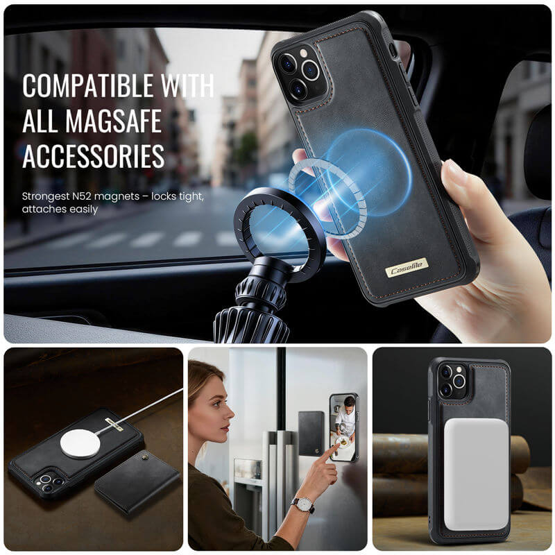CaseMe iPhone 11 Pro 2-in-1 Detachable Magnetic Wallet Case