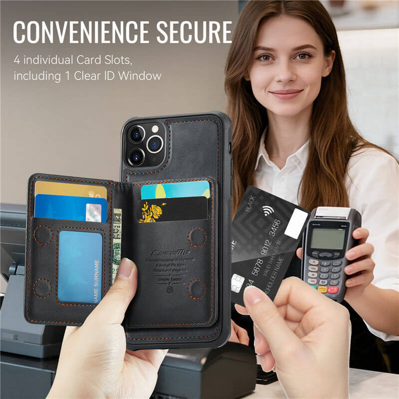 CaseMe iPhone 11 Pro 2-in-1 Detachable Magnetic Wallet Case