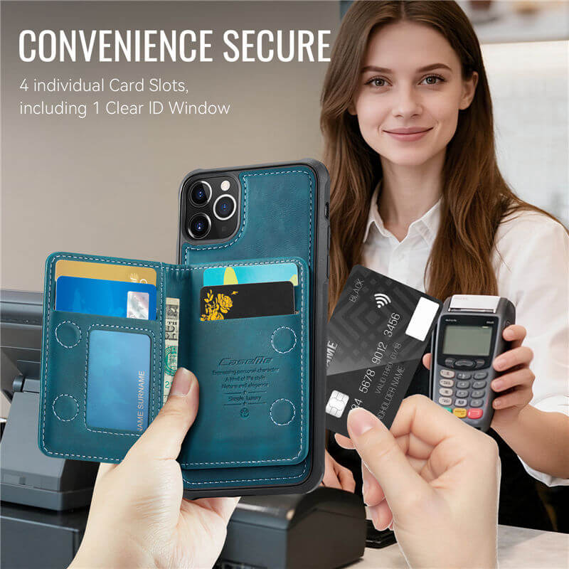 CaseMe iPhone 11 Pro Max 2-in-1 Detachable Magnetic Wallet Case