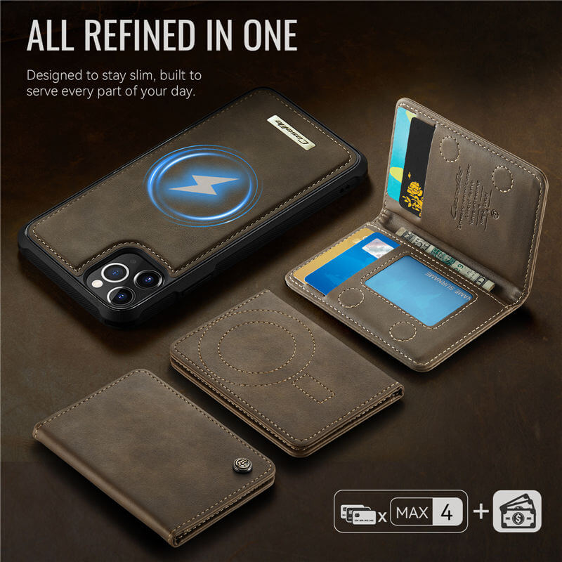 CaseMe iPhone 11 Pro Max 2-in-1 Detachable Magnetic Wallet Case