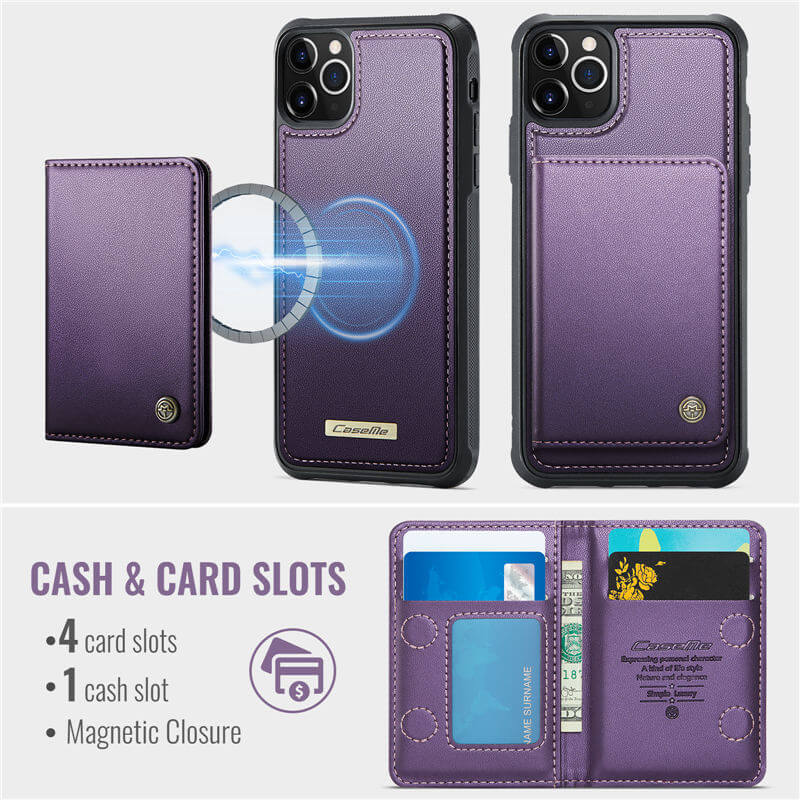 CaseMe iPhone 12 Pro Max 2-in-1 Detachable Magnetic Wallet Case