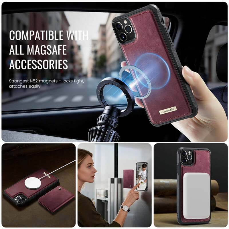 CaseMe iPhone 11 Pro 2-in-1 Detachable Magnetic Wallet Case