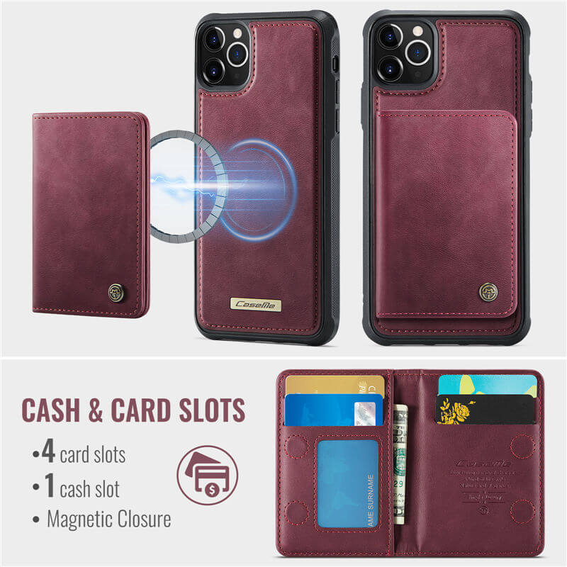 CaseMe iPhone 11 Pro 2-in-1 Detachable Magnetic Wallet Case