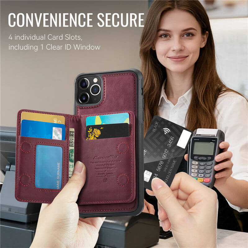 CaseMe iPhone 11 Pro 2-in-1 Detachable Magnetic Wallet Case