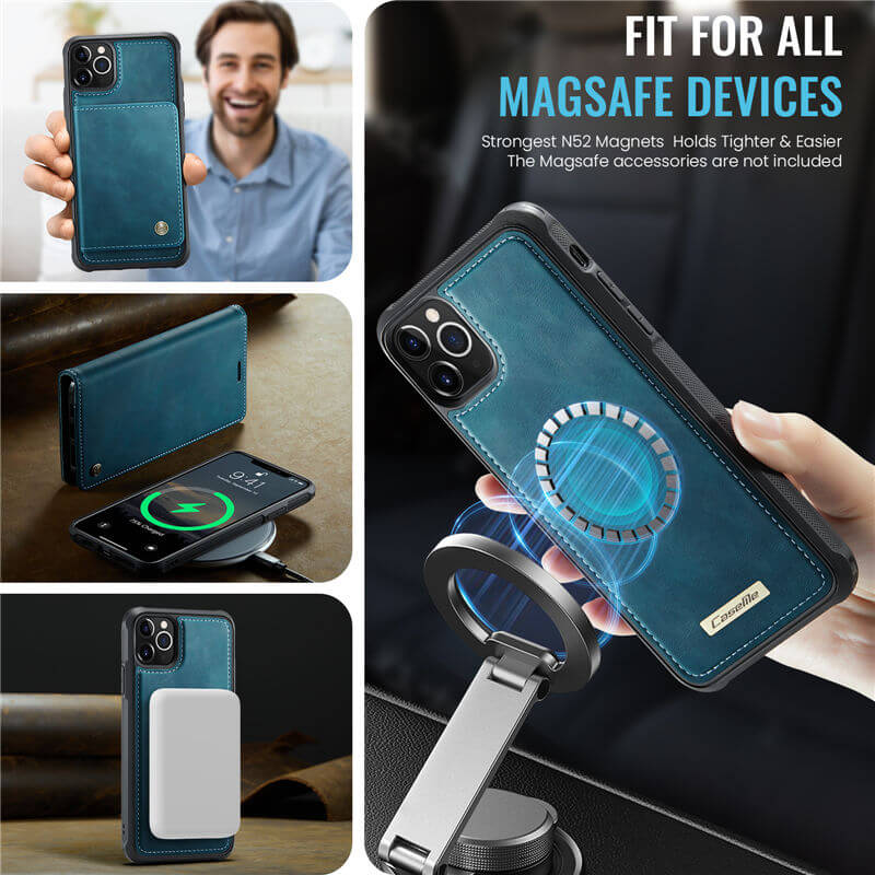 CaseMe iPhone 11 Pro 2-in-1 Magnetic Wallet Case
