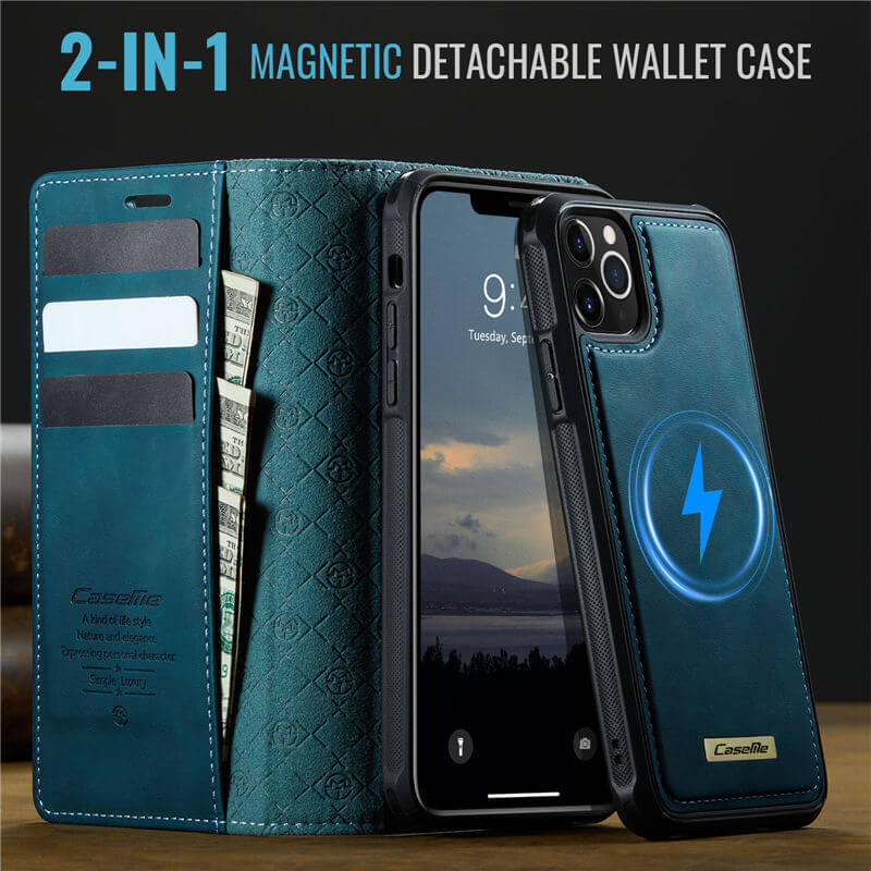 CaseMe iPhone 11 Pro 2-in-1 Magnetic Wallet Case