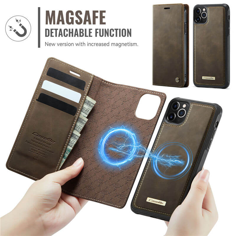 CaseMe iPhone 12 Pro Max 2-in-1 Magnetic Wallet Case