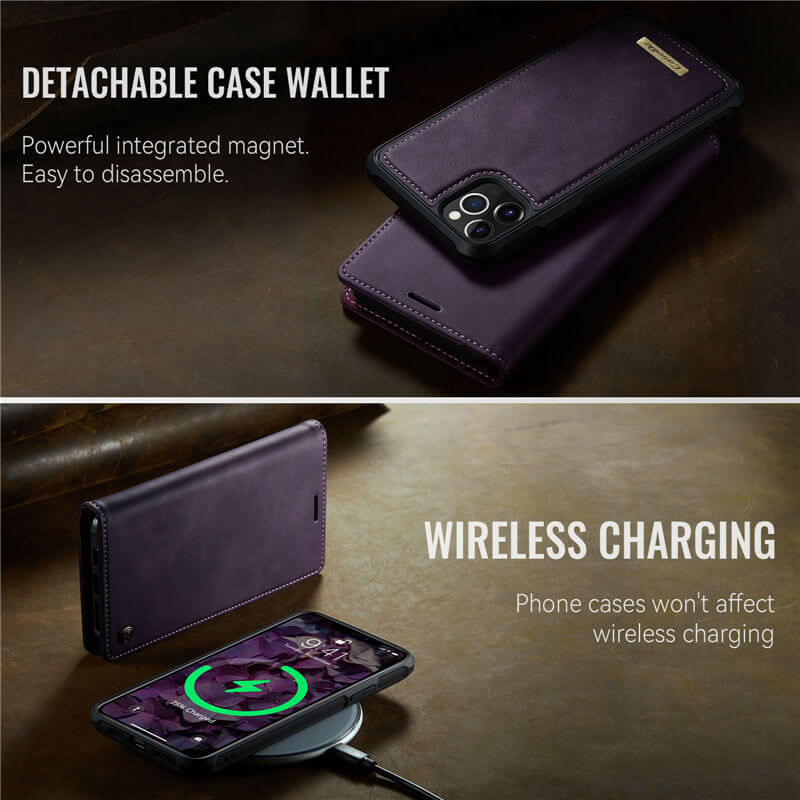 CaseMe iPhone 12/12 Pro 2-in-1 Magnetic Wallet Case