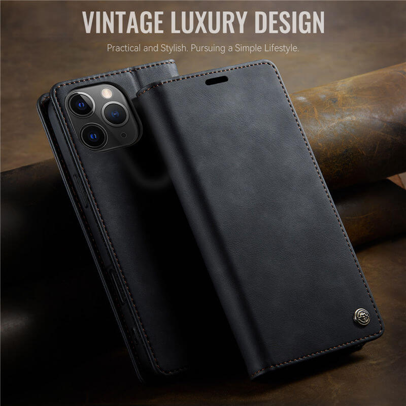 CaseMe iPhone 11 Pro Magnetic Wallet Case with RFID Blocking