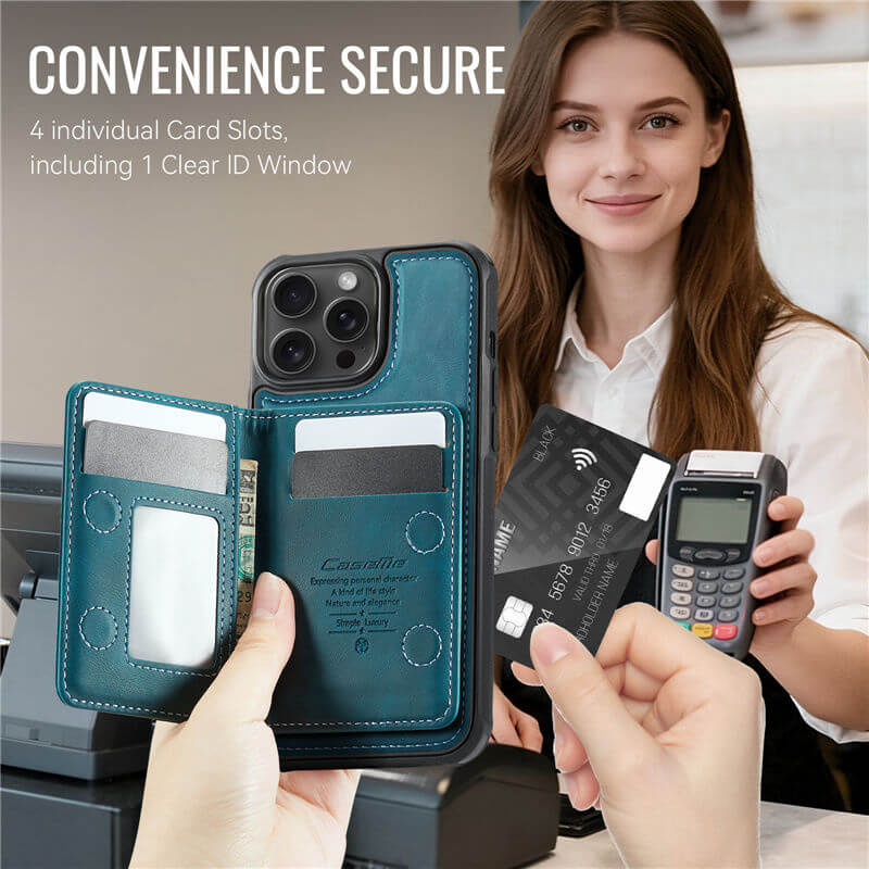 CaseMe iPhone 14 Pro Max 2-in-1 Detachable Magnetic Wallet Case