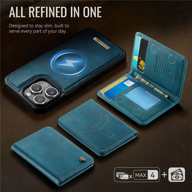 CaseMe iPhone 14 Pro Max 2-in-1 Detachable Magnetic Wallet Case