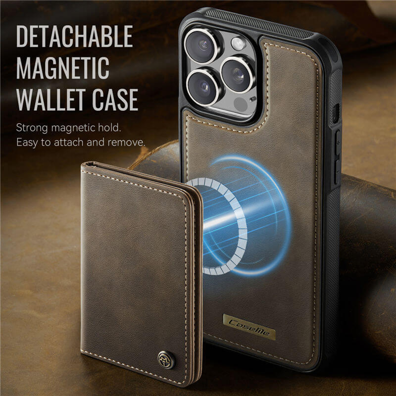 CaseMe iPhone 13 Pro Max 2-in-1 Detachable Magnetic Wallet Case