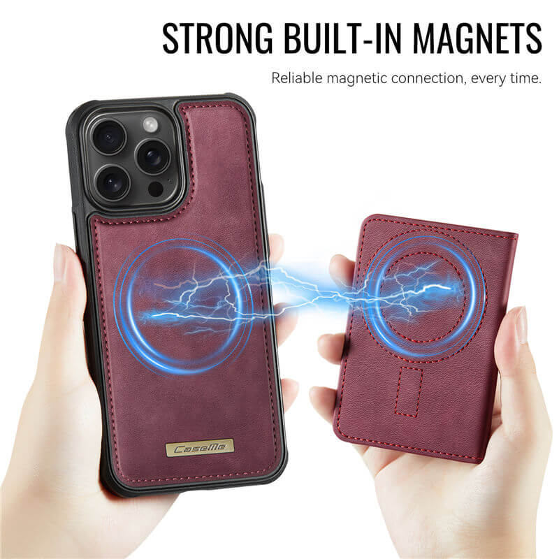 CaseMe iPhone 14 Pro 2-in-1 Detachable Magnetic Wallet Case