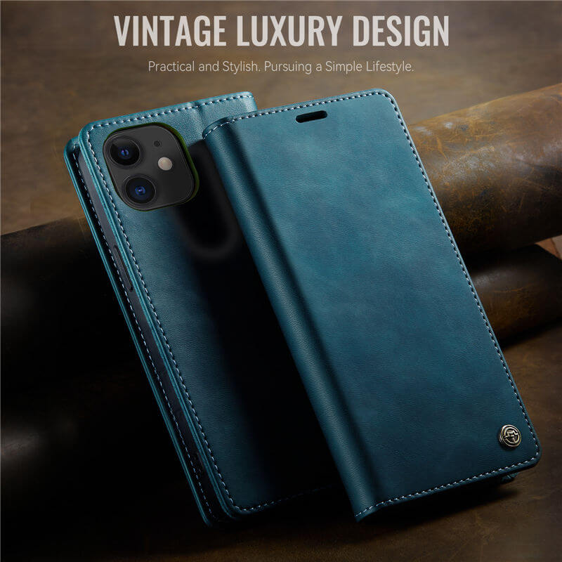 CaseMe iPhone 12 Mini Magnetic Wallet Case with RFID Blocking