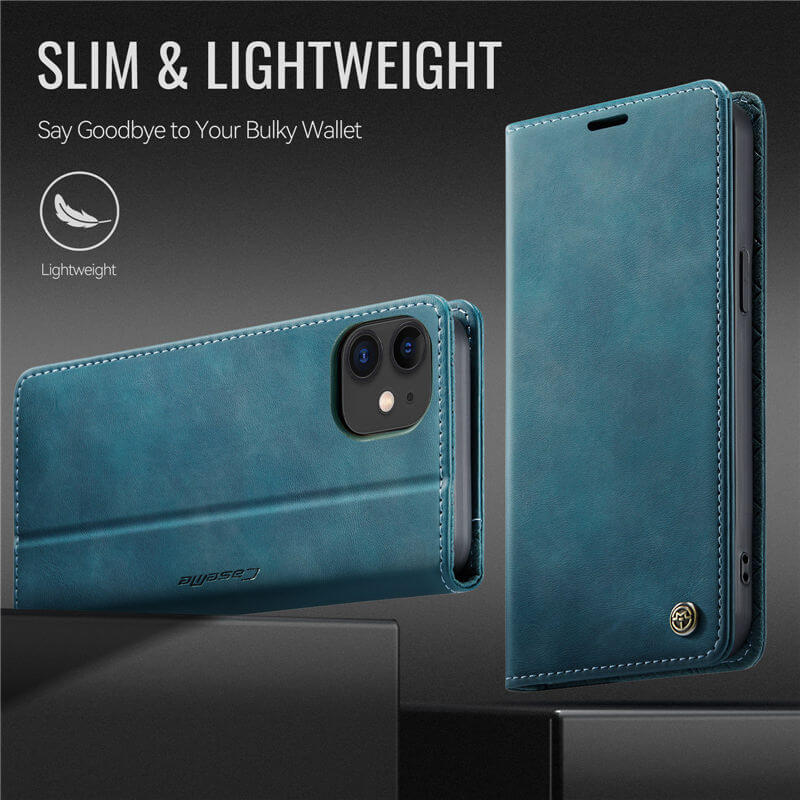 CaseMe iPhone 12 Mini Magnetic Wallet Case with RFID Blocking