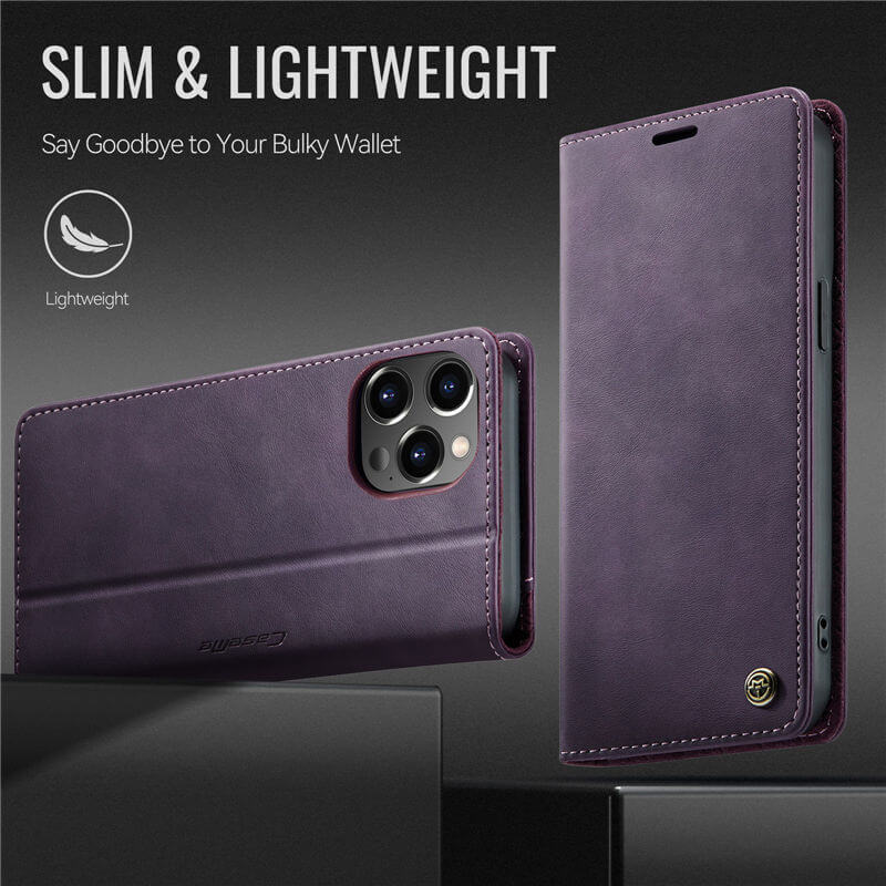 CaseMe iPhone 12 Pro Max Magnetic Wallet Case with RFID Blocking