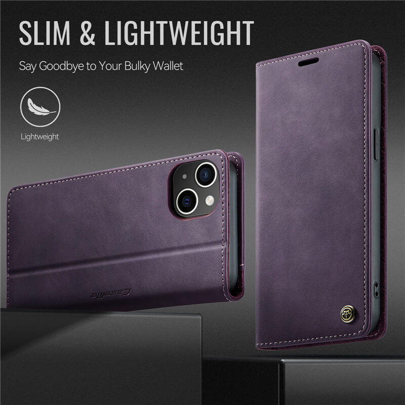 CaseMe iPhone 13 Magnetic Wallet Case with RFID Blocking