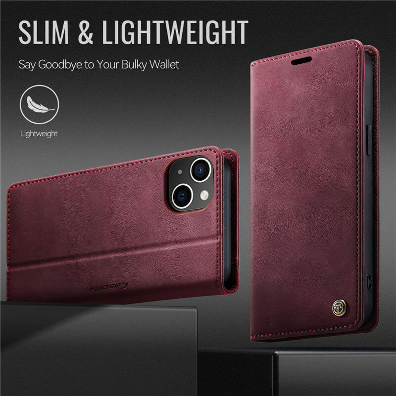 CaseMe iPhone 13 Magnetic Wallet Case with RFID Blocking