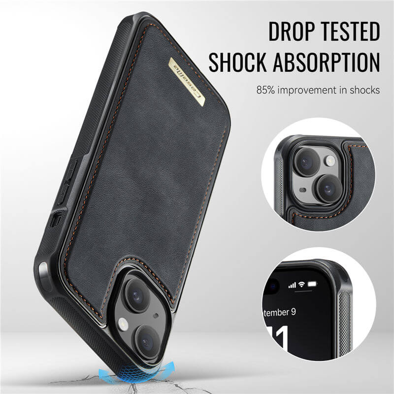 CaseMe iPhone 14 Plus 2-in-1 Detachable Magnetic Wallet Case