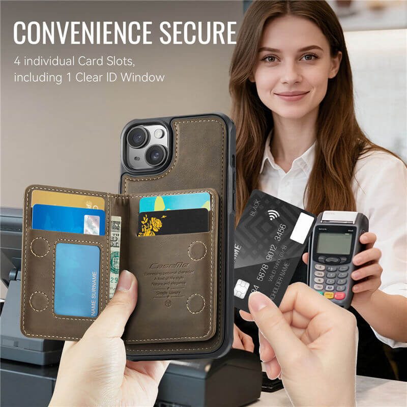 CaseMe iPhone 13 2-in-1 Detachable Magnetic Wallet Case