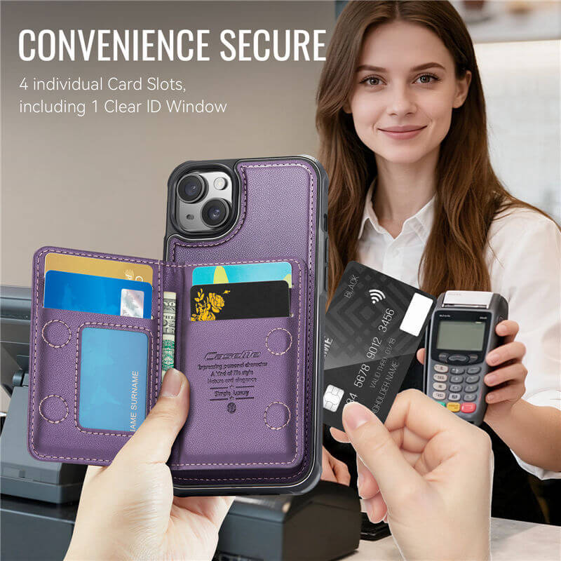 CaseMe iPhone 14 Plus 2-in-1 Detachable Magnetic Wallet Case