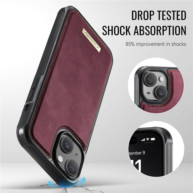 CaseMe iPhone 14 2-in-1 Detachable Magnetic Wallet Case