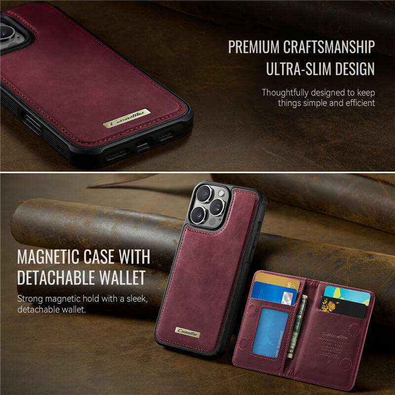 CaseMe iPhone 14 2-in-1 Detachable Magnetic Wallet Case