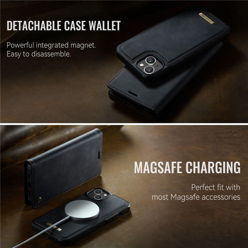 CaseMe iPhone 13 2-in-1 Magnetic Wallet Case