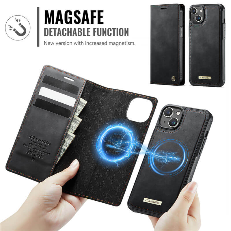 CaseMe iPhone 13 2-in-1 Magnetic Wallet Case