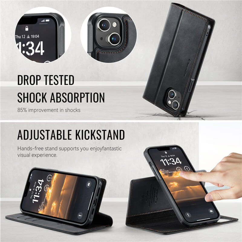 CaseMe iPhone 13 2-in-1 Magnetic Wallet Case