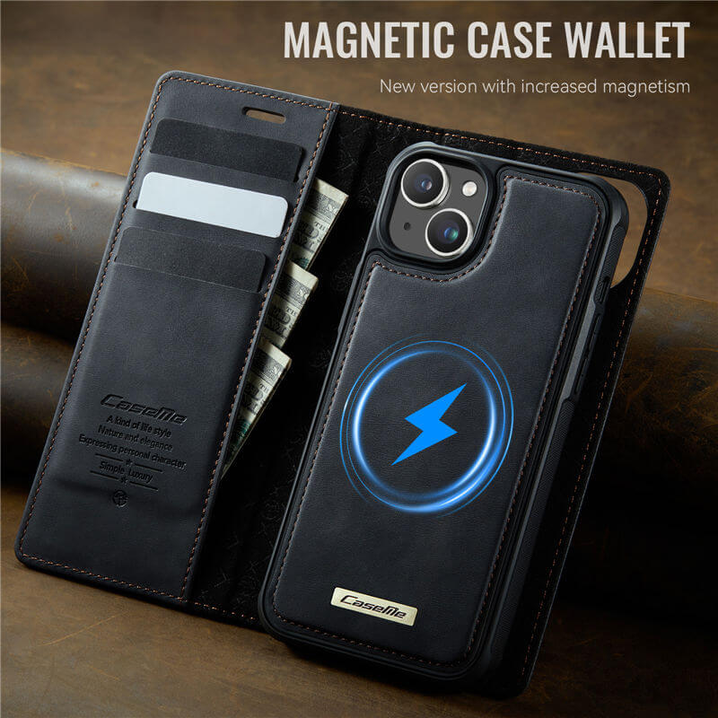 CaseMe iPhone 13 2-in-1 Magnetic Wallet Case