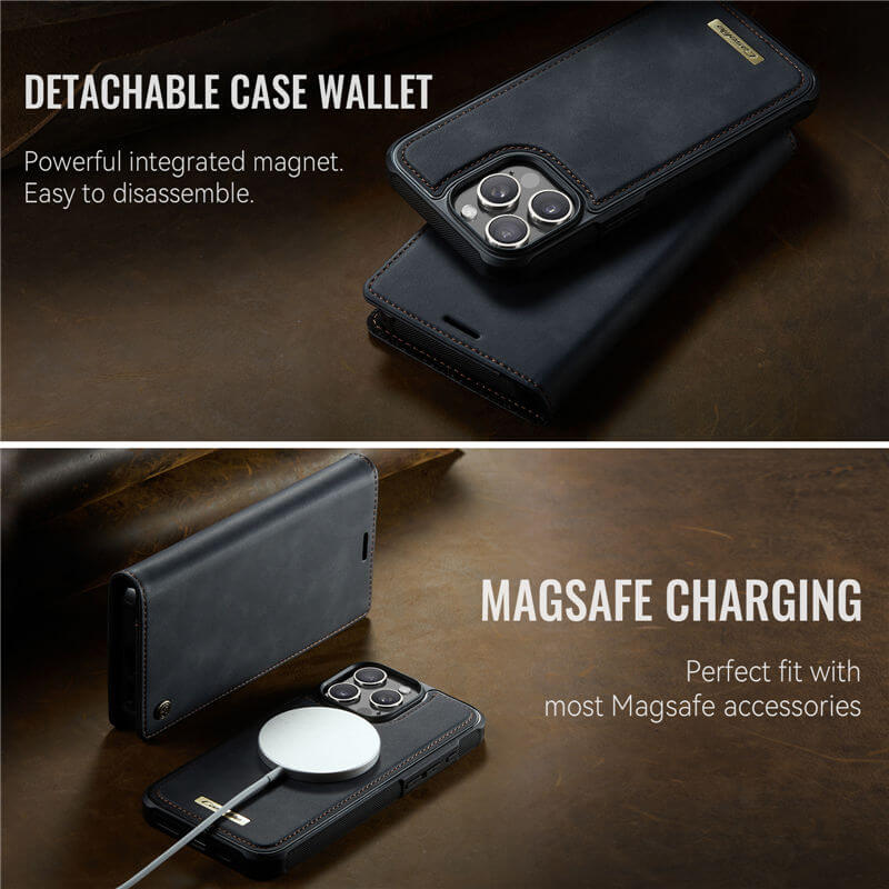 CaseMe iPhone 14 Pro 2-in-1 Magnetic Wallet Case