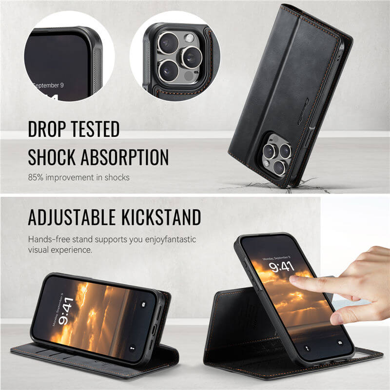 CaseMe iPhone 14 Pro 2-in-1 Magnetic Wallet Case