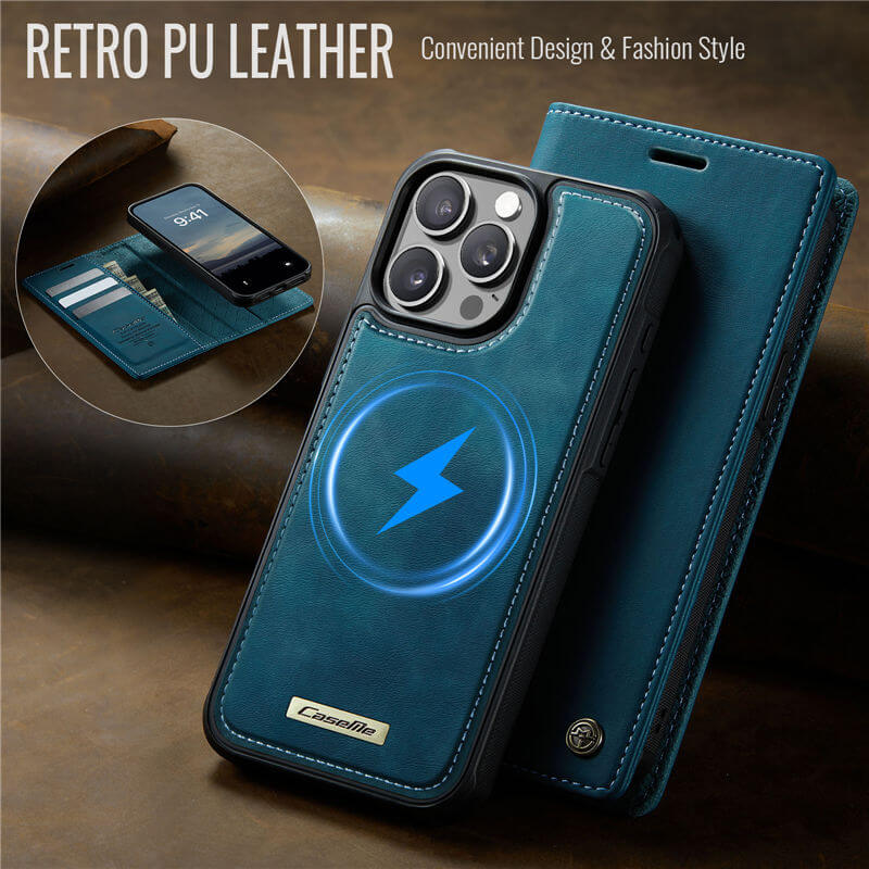 CaseMe iPhone 13 Pro 2-in-1 Magnetic Wallet Case