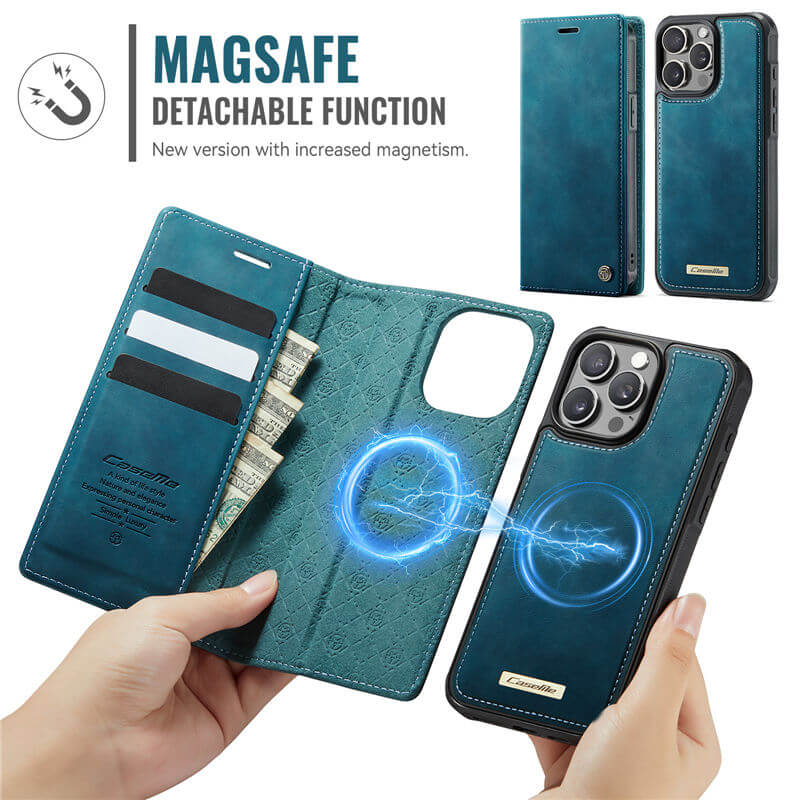 CaseMe iPhone 13 Pro 2-in-1 Magnetic Wallet Case
