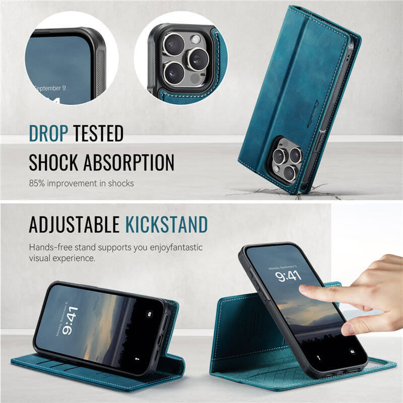 CaseMe iPhone 13 Pro 2-in-1 Magnetic Wallet Case