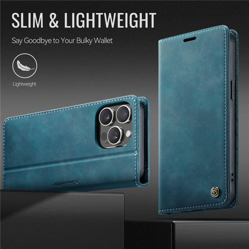CaseMe iPhone 13 Pro Magnetic Wallet Case with RFID Blocking