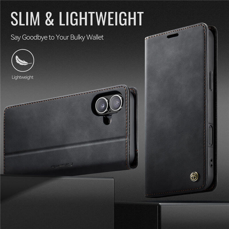 CaseMe iPhone 16 Magnetic Wallet Case with RFID Blocking