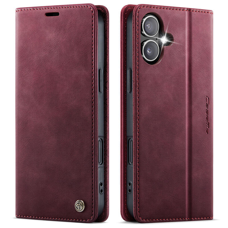 CaseMe iPhone 16 Magnetic Wallet Case with RFID Blocking