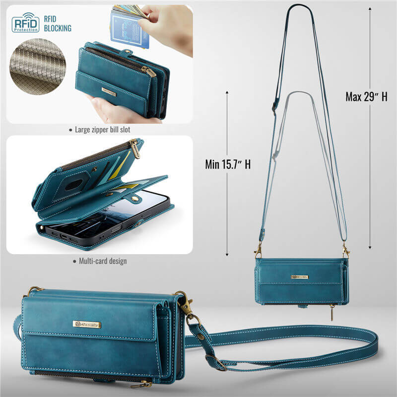 CaseMe iPhone 16 Crossbody Wallet Case
