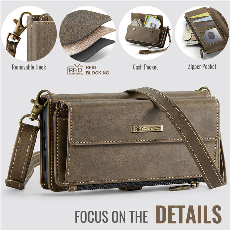 CaseMe iPhone 16 Crossbody Wallet Case