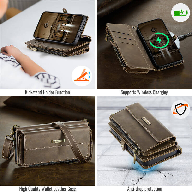 CaseMe iPhone 16 Crossbody Wallet Case