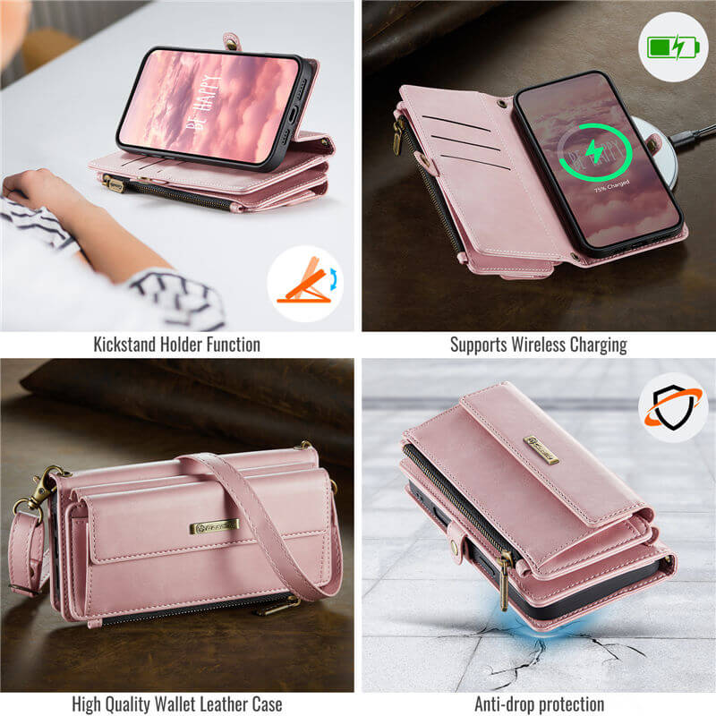 CaseMe iPhone 16 Crossbody Wallet Case