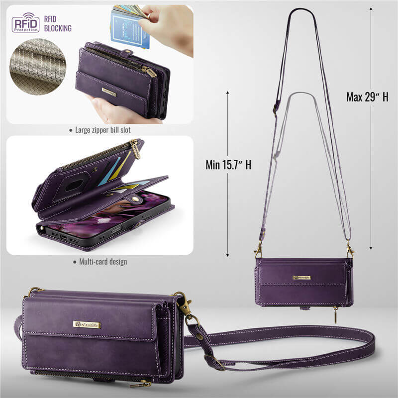 CaseMe iPhone 16 Crossbody Wallet Case