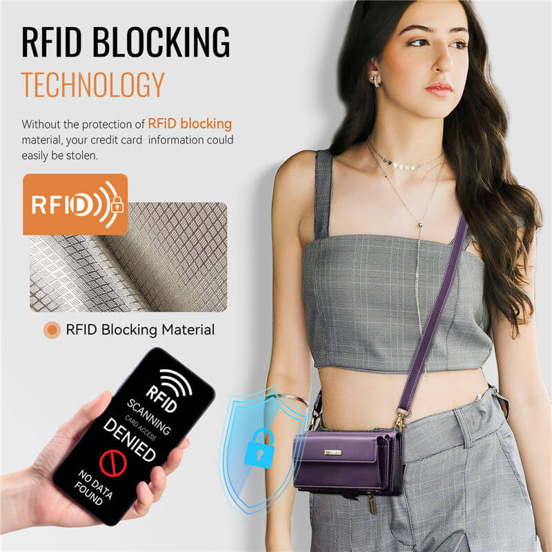 CaseMe iPhone 16 Crossbody Wallet Case